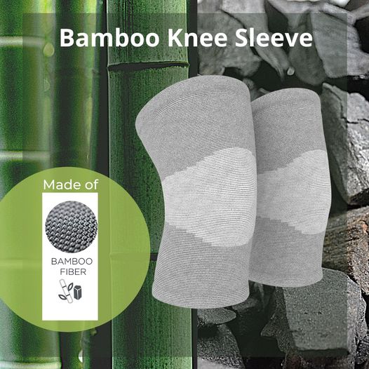 Bamboo Compression Knee Sleeves(Pack Of 2)(62% Off)