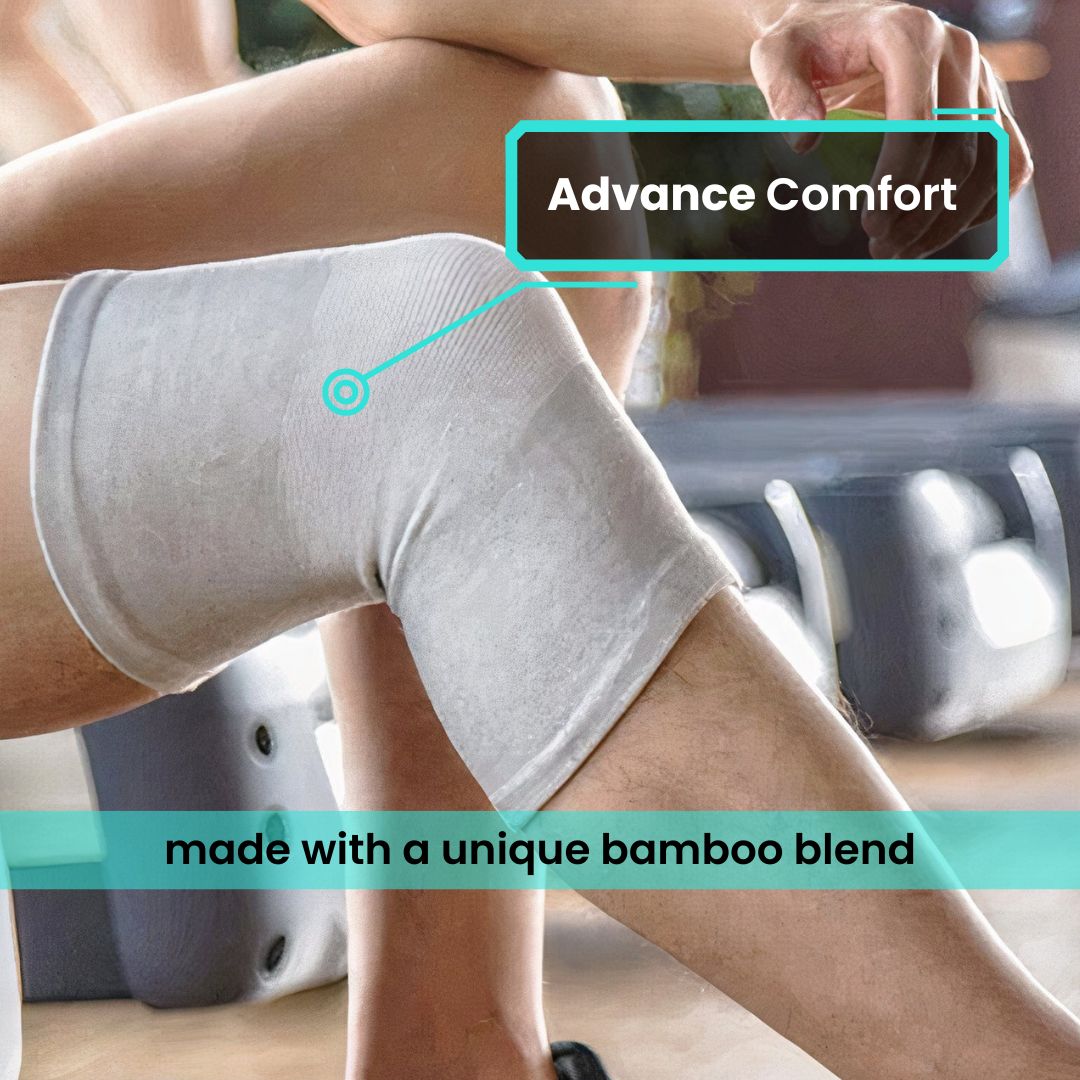 Bamboo Compression Knee Sleeves(Pack Of 2)(62% Off)