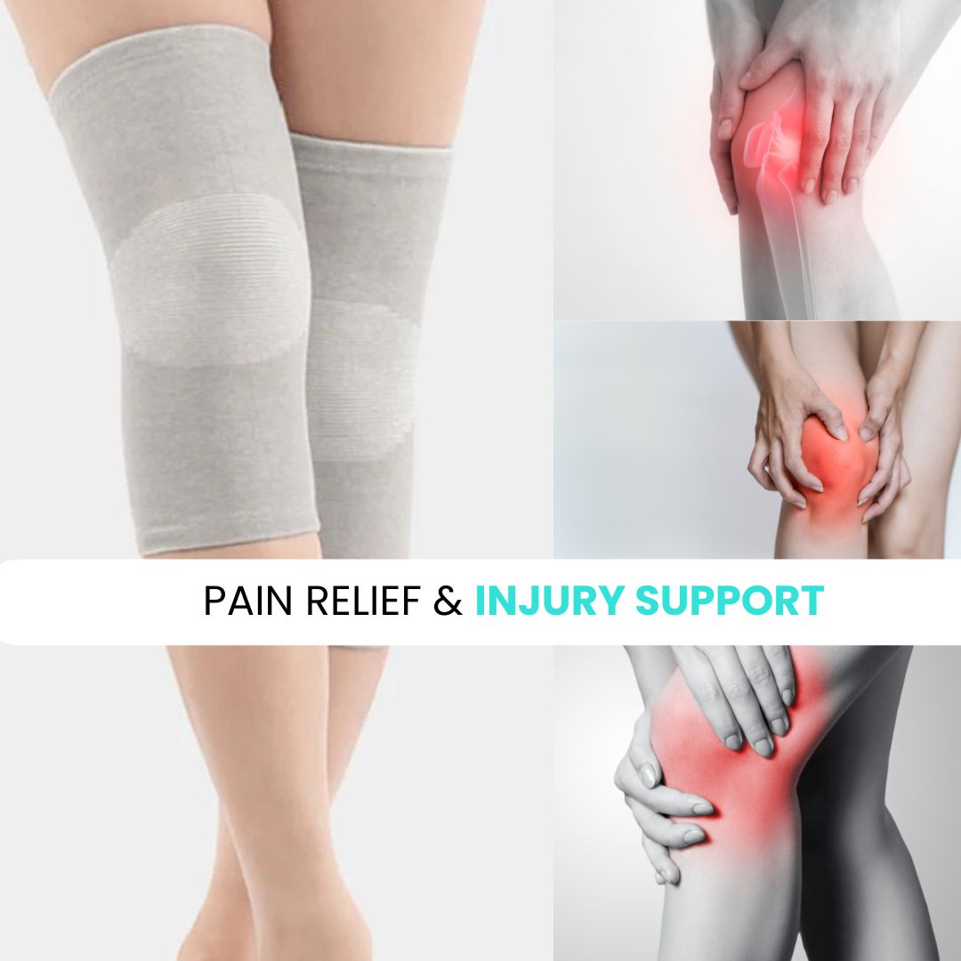 Bamboo Compression Knee Sleeves(Pack Of 2)(62% Off)