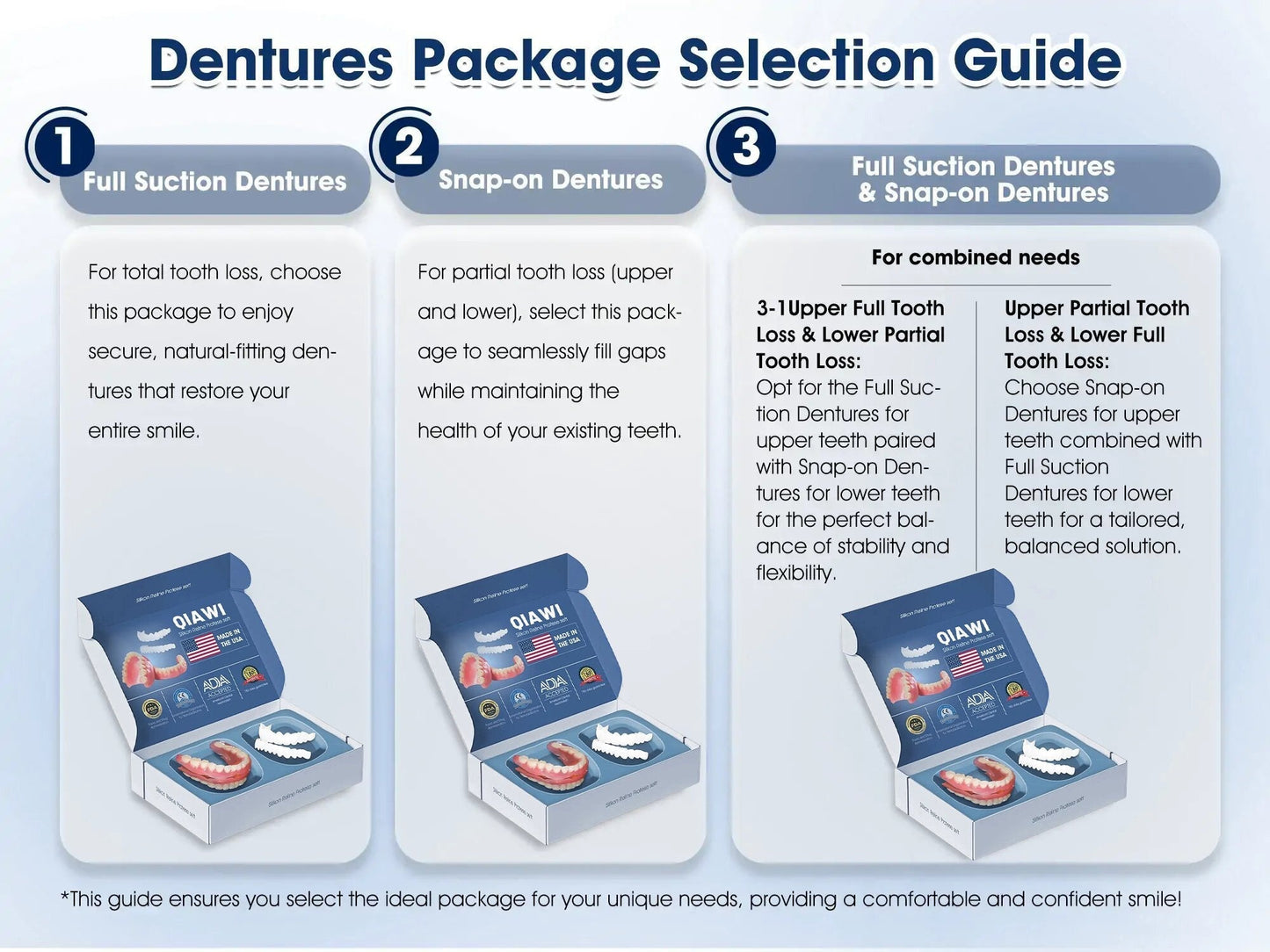 QIAWI™- Premium Custom Silicone Denture Set(Limited time discount Last 30 minutes)
