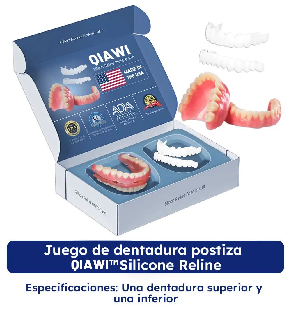 QIAWI™- Premium Custom Silicone Denture Set(Limited time discount Last 30 minutes)