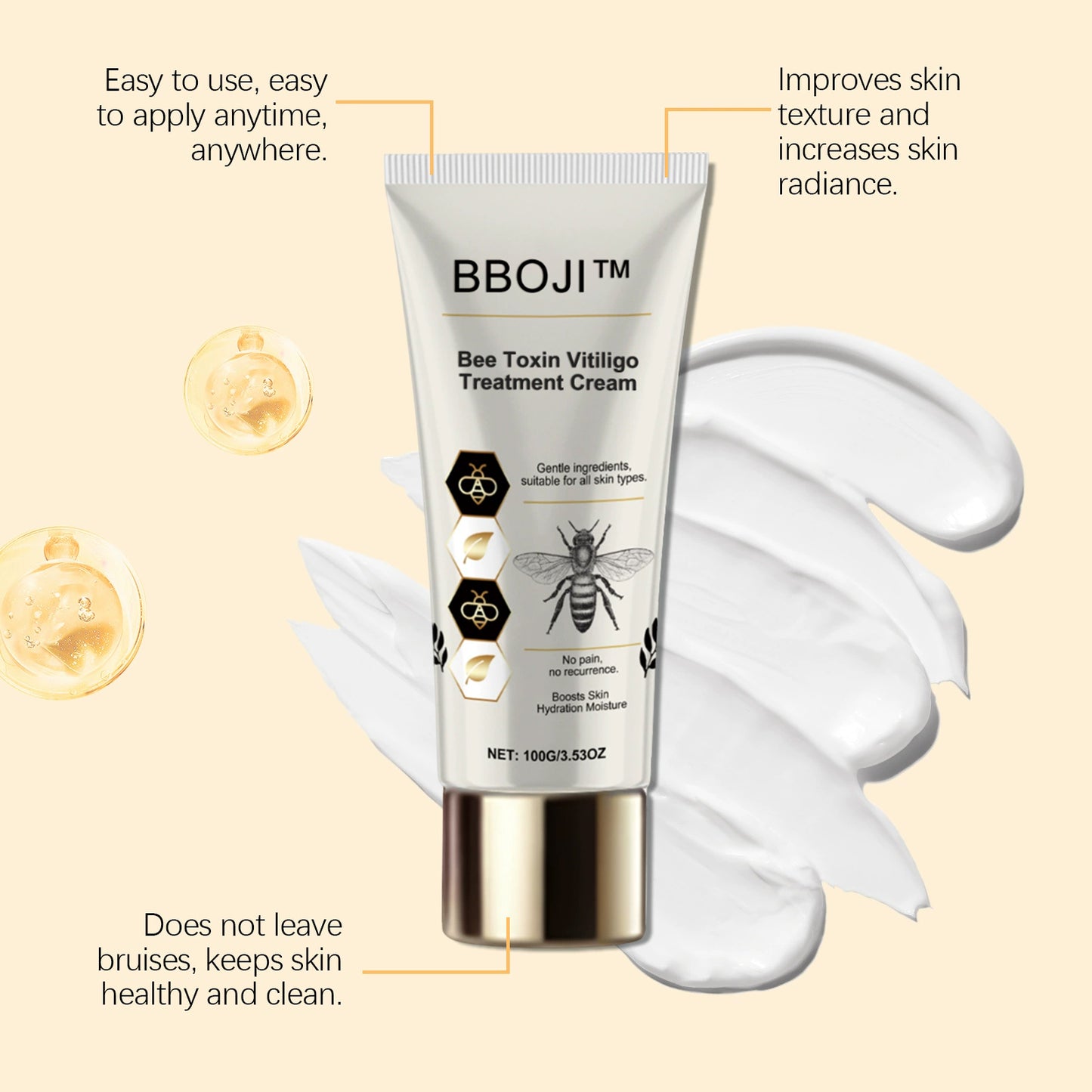 Final 3 Hours: 80% OFF 🔥BBOJI™ Bee Toxin Vitiligo Treatment Cream💖FDA recommends