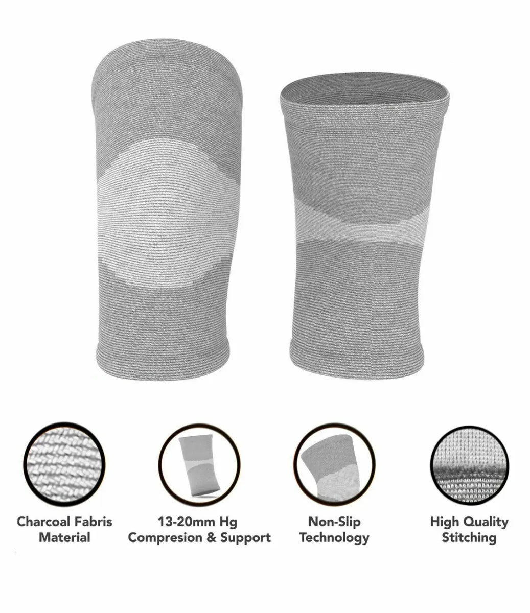 Bamboo Compression Knee Sleeves(Pack Of 2)(62% Off)