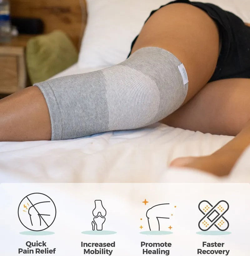 Bamboo Compression Knee Sleeves(Pack Of 2)(62% Off)