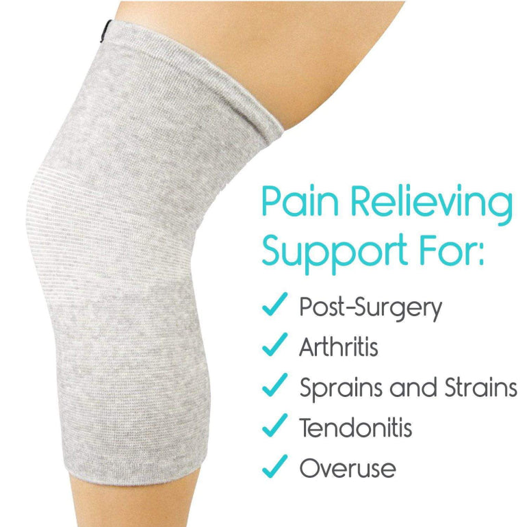 Bamboo Compression Knee Sleeves(Pack Of 2)(62% Off)