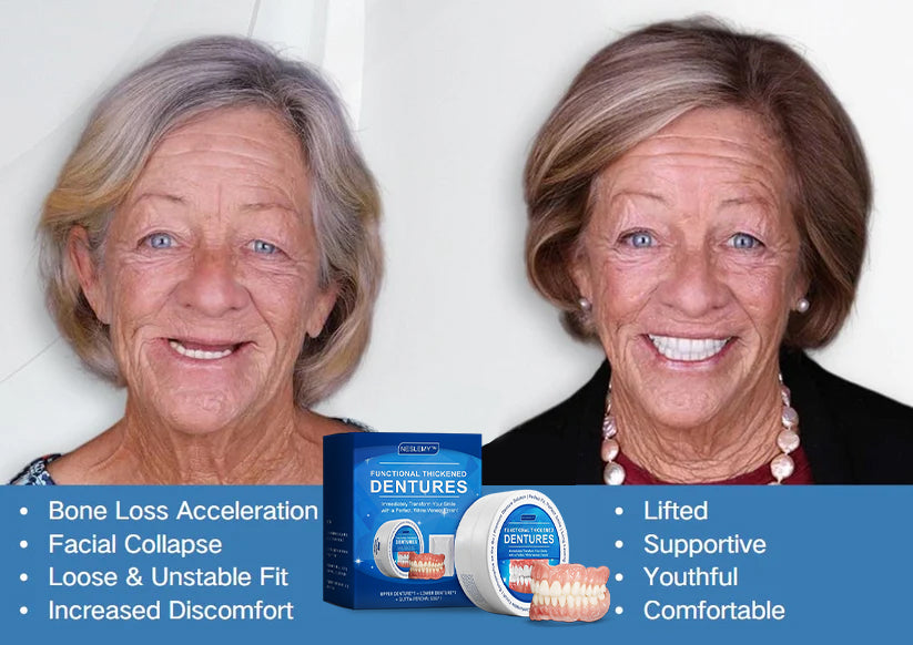 🗽Made in the USA🦷Functional thickened dentures✅ADA Approved