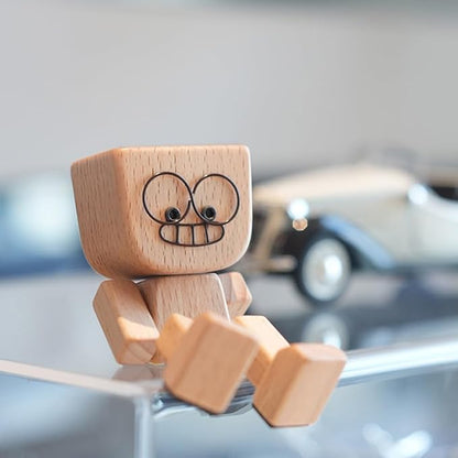 Charming Little Wooden Figure Expression Dancer with 12PCS Magnetic Expressions