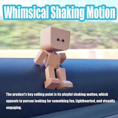 Charming Little Wooden Figure Expression Dancer with 12PCS Magnetic Expressions