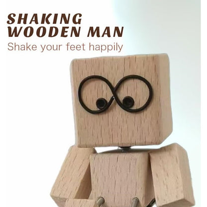 Charming Little Wooden Figure Expression Dancer with 12PCS Magnetic Expressions